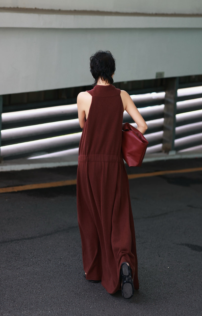 Linen-Blend Wide-Leg Trousers